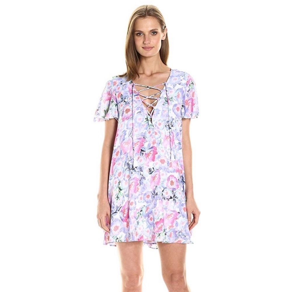 Show me your mumu | kylie lace up mini dress